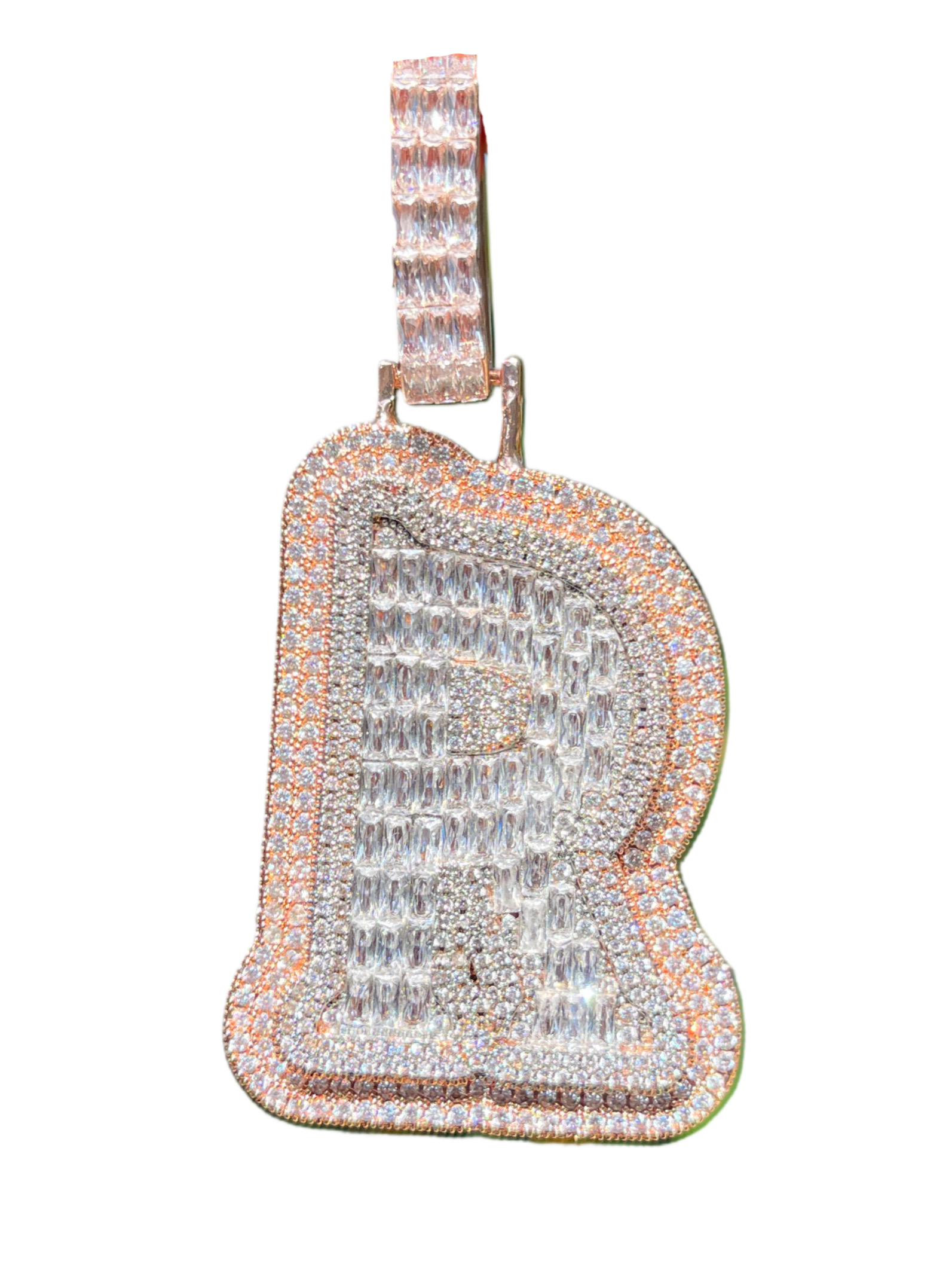 XL Baguette Letter Pendant (A-Z)