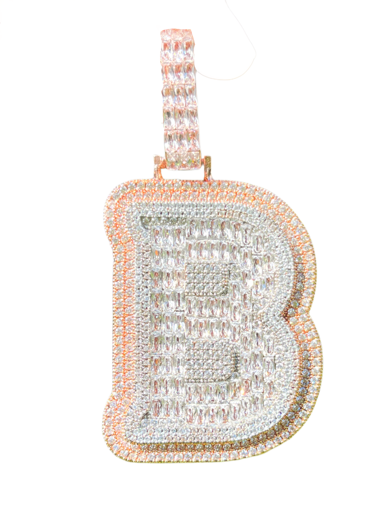 XL Baguette Letter Pendant (A-Z)