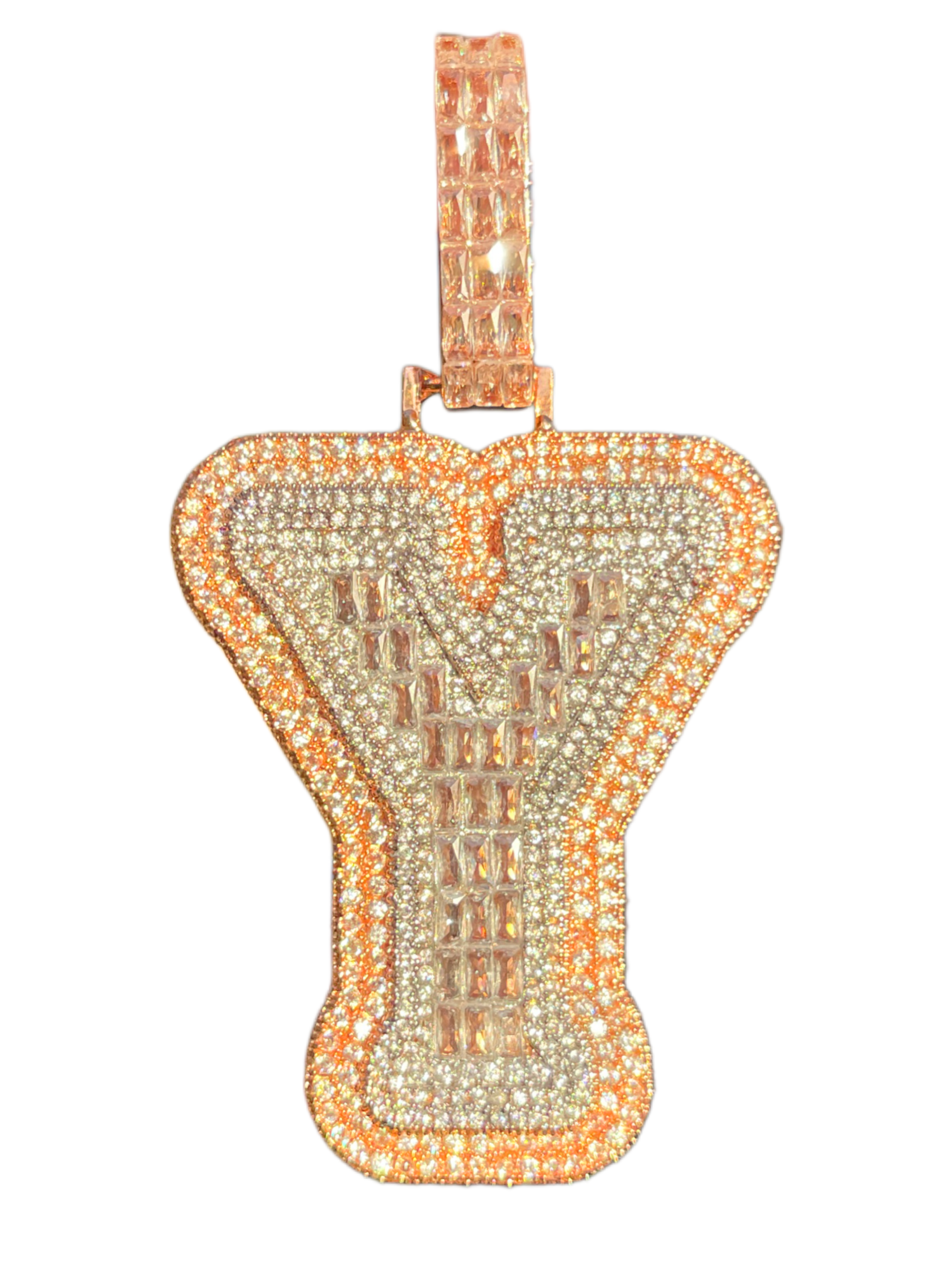 XL Baguette Letter Pendant (A-Z)