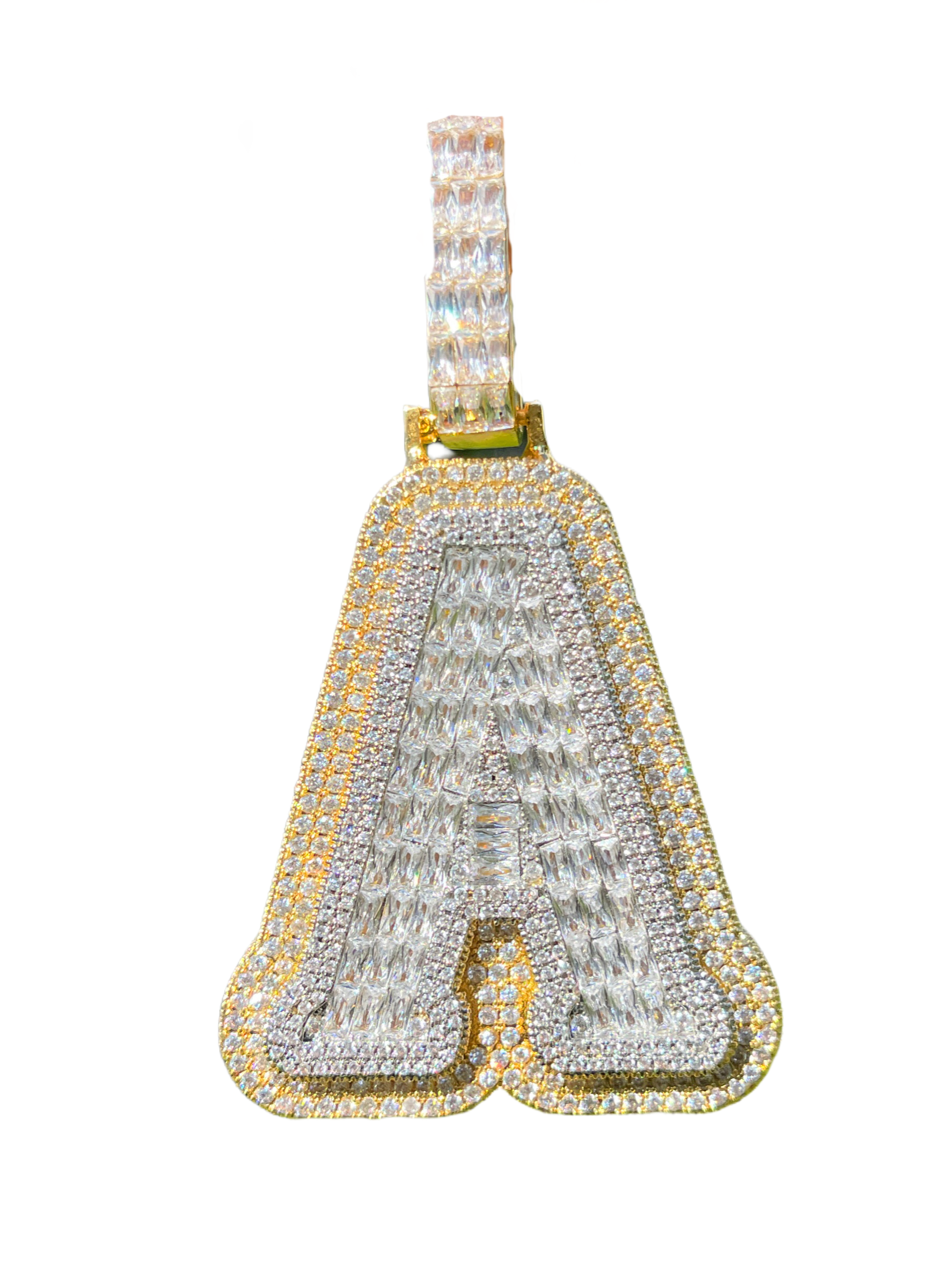 XL Baguette Letter Pendant (A-Z)