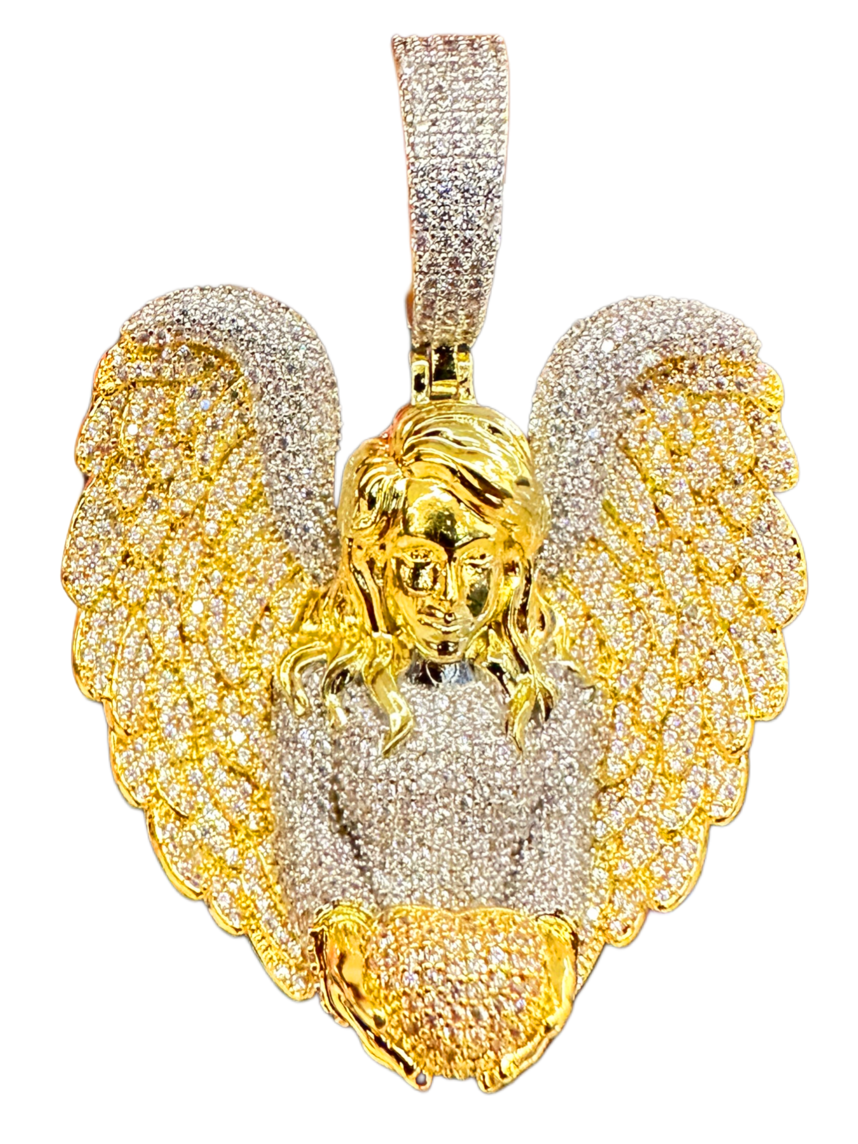 Angel holding heart Pendant