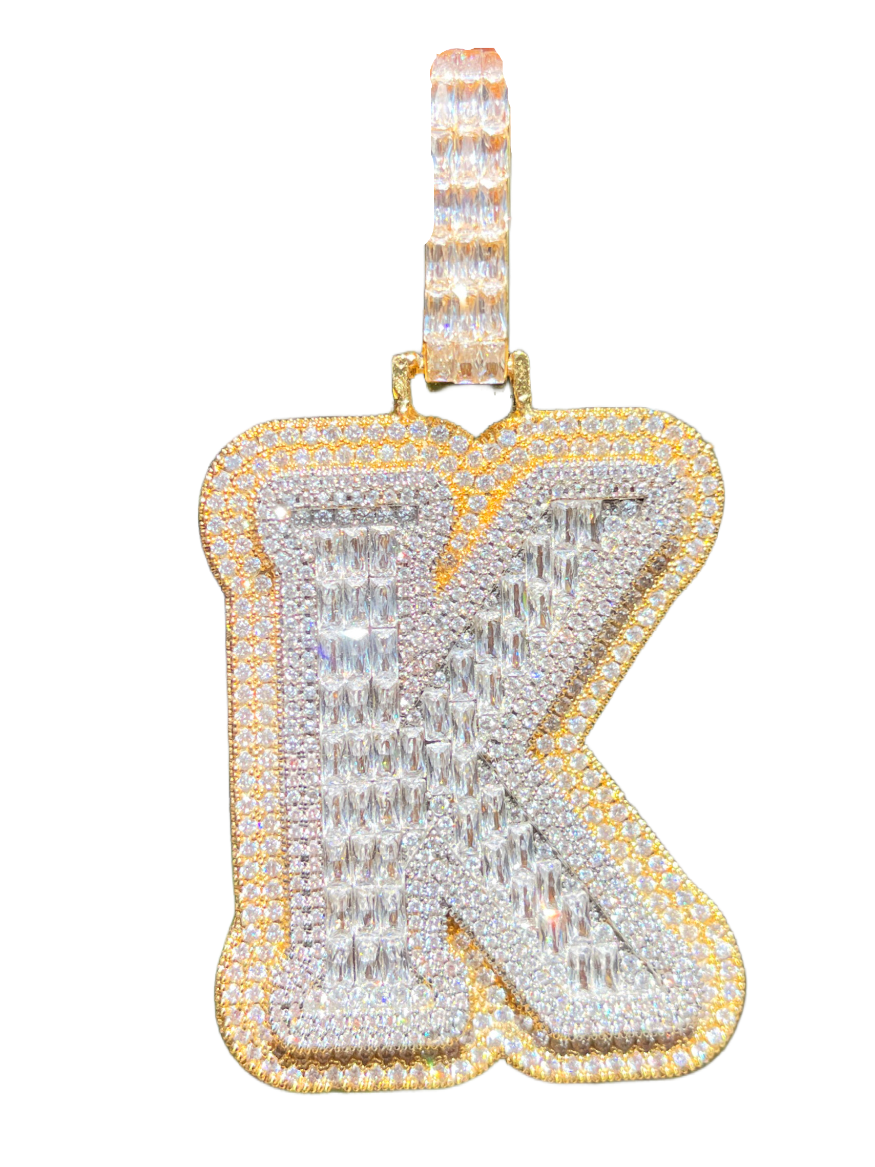 XL Baguette Letter Pendant (A-Z)