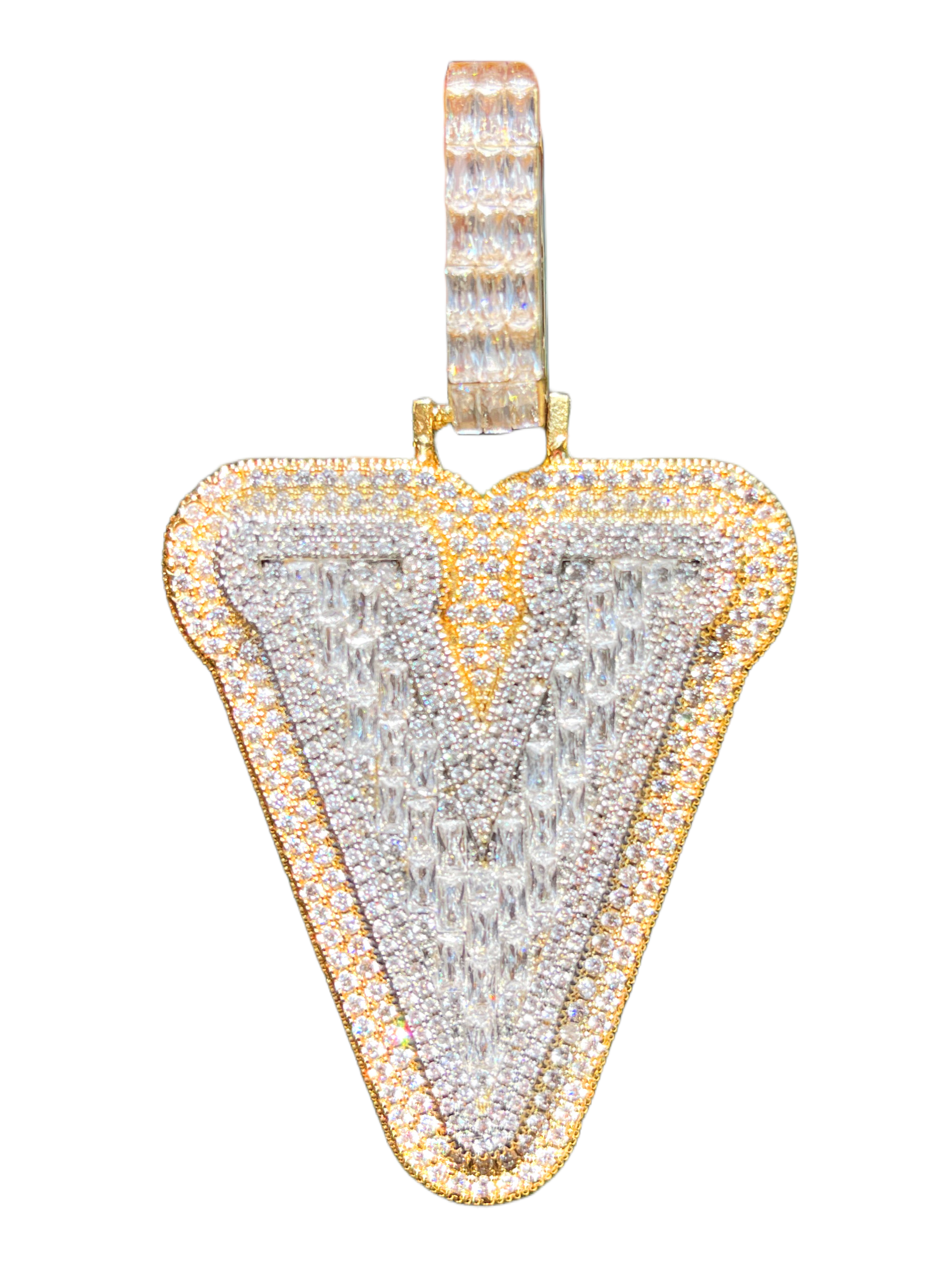 XL Baguette Letter Pendant (A-Z)