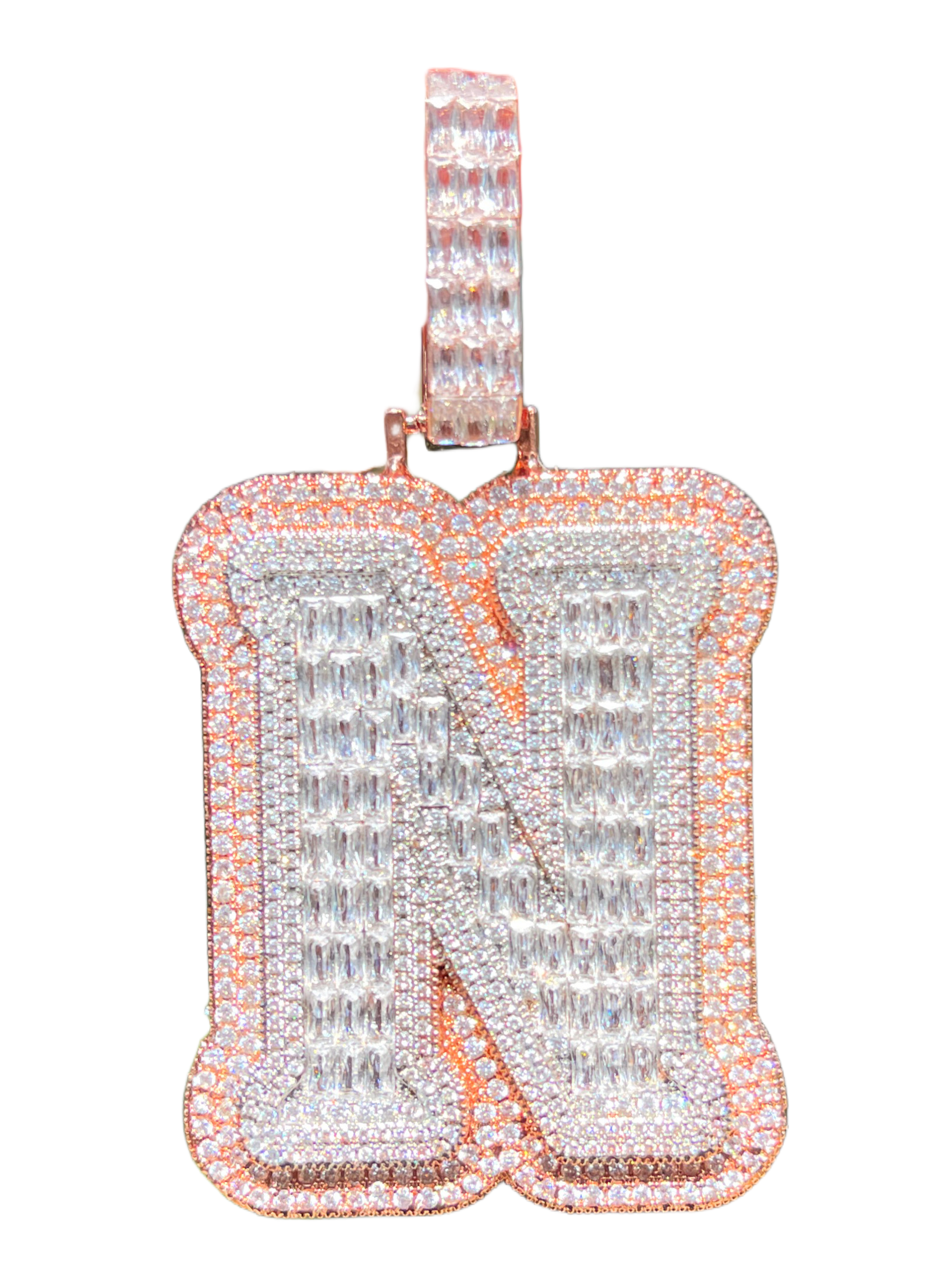 XL Baguette Letter Pendant (A-Z)