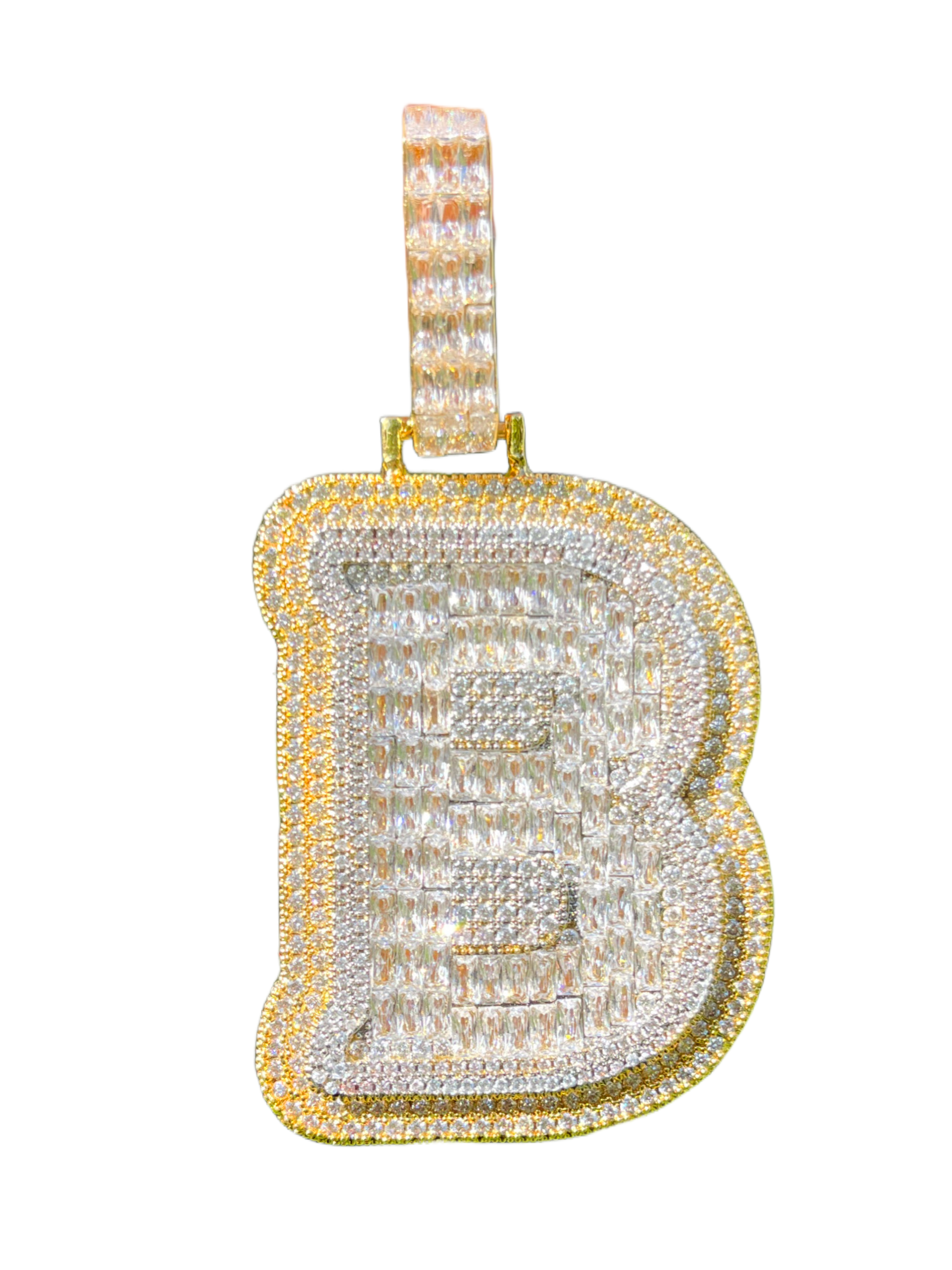 XL Baguette Letter Pendant (A-Z)