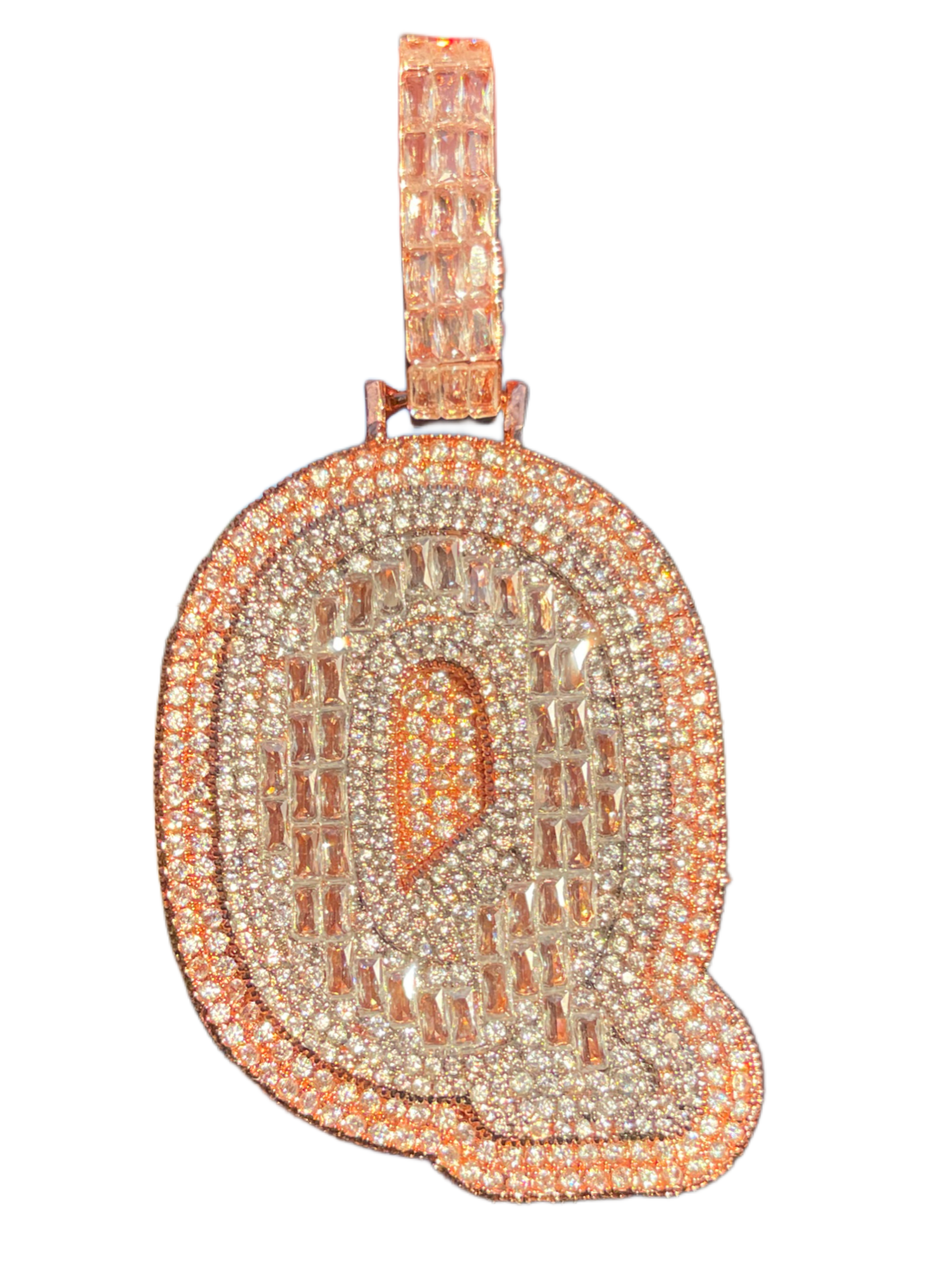 XL Baguette Letter Pendant (A-Z)