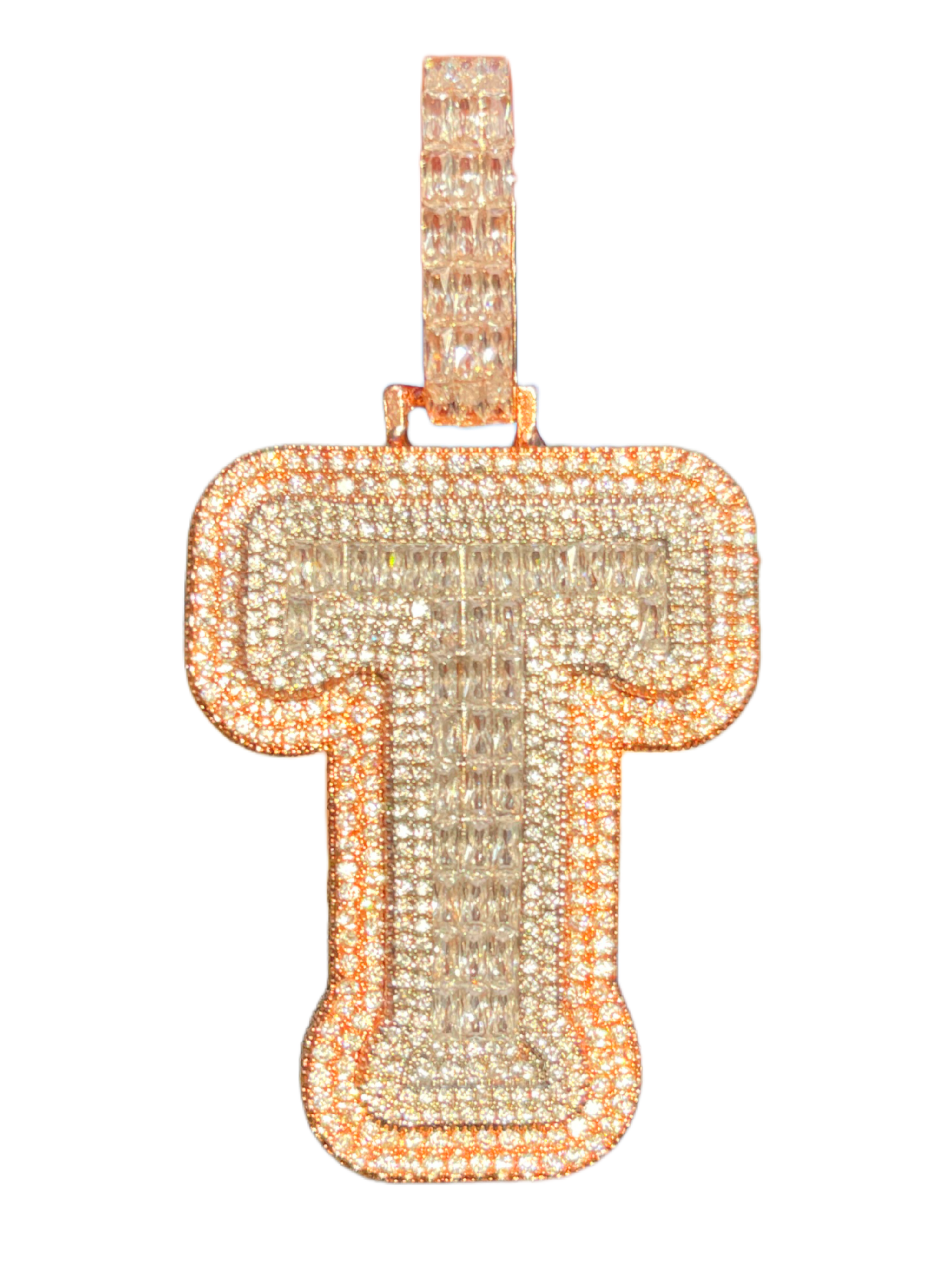 XL Baguette Letter Pendant (A-Z)