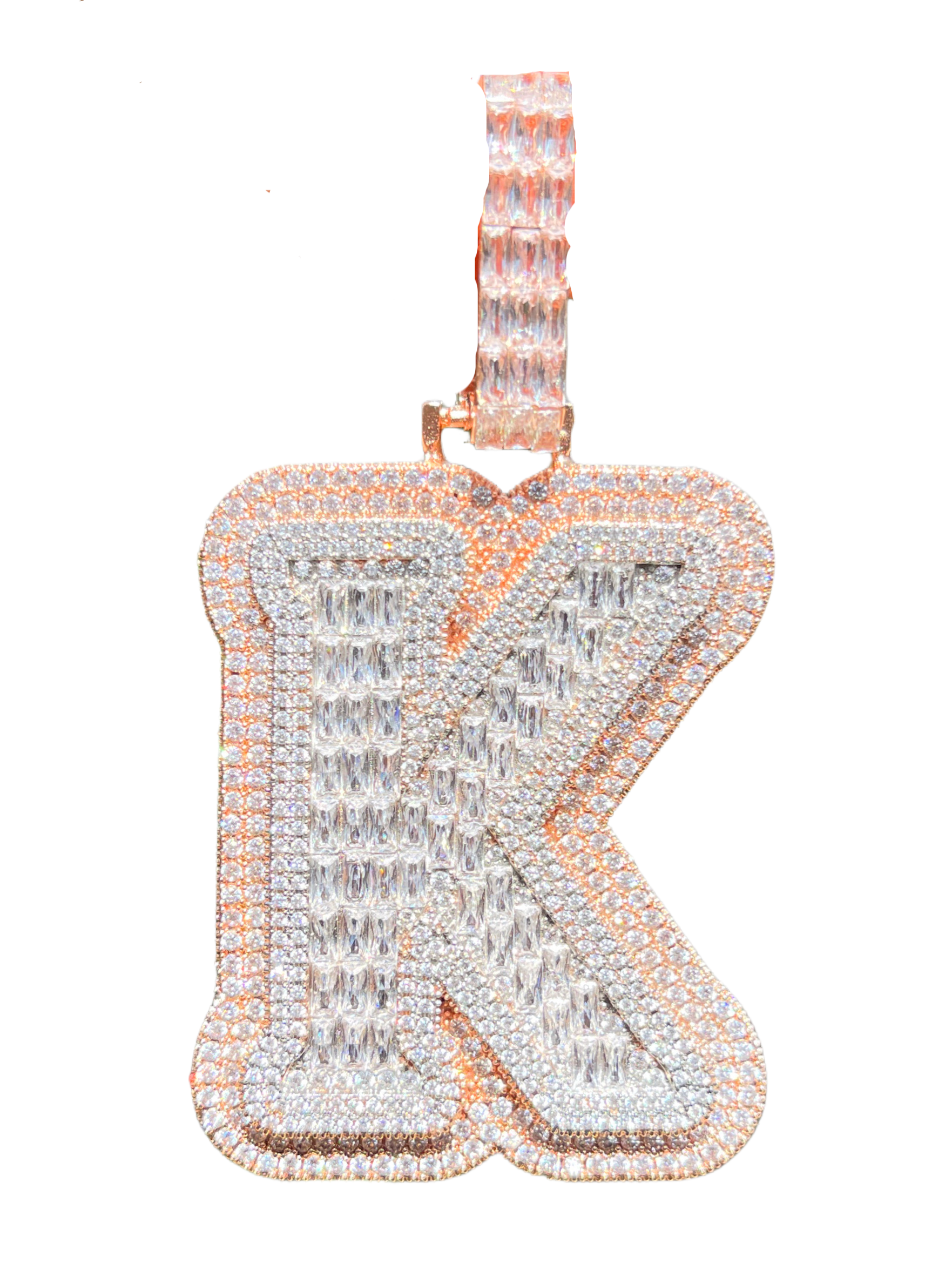 XL Baguette Letter Pendant (A-Z)