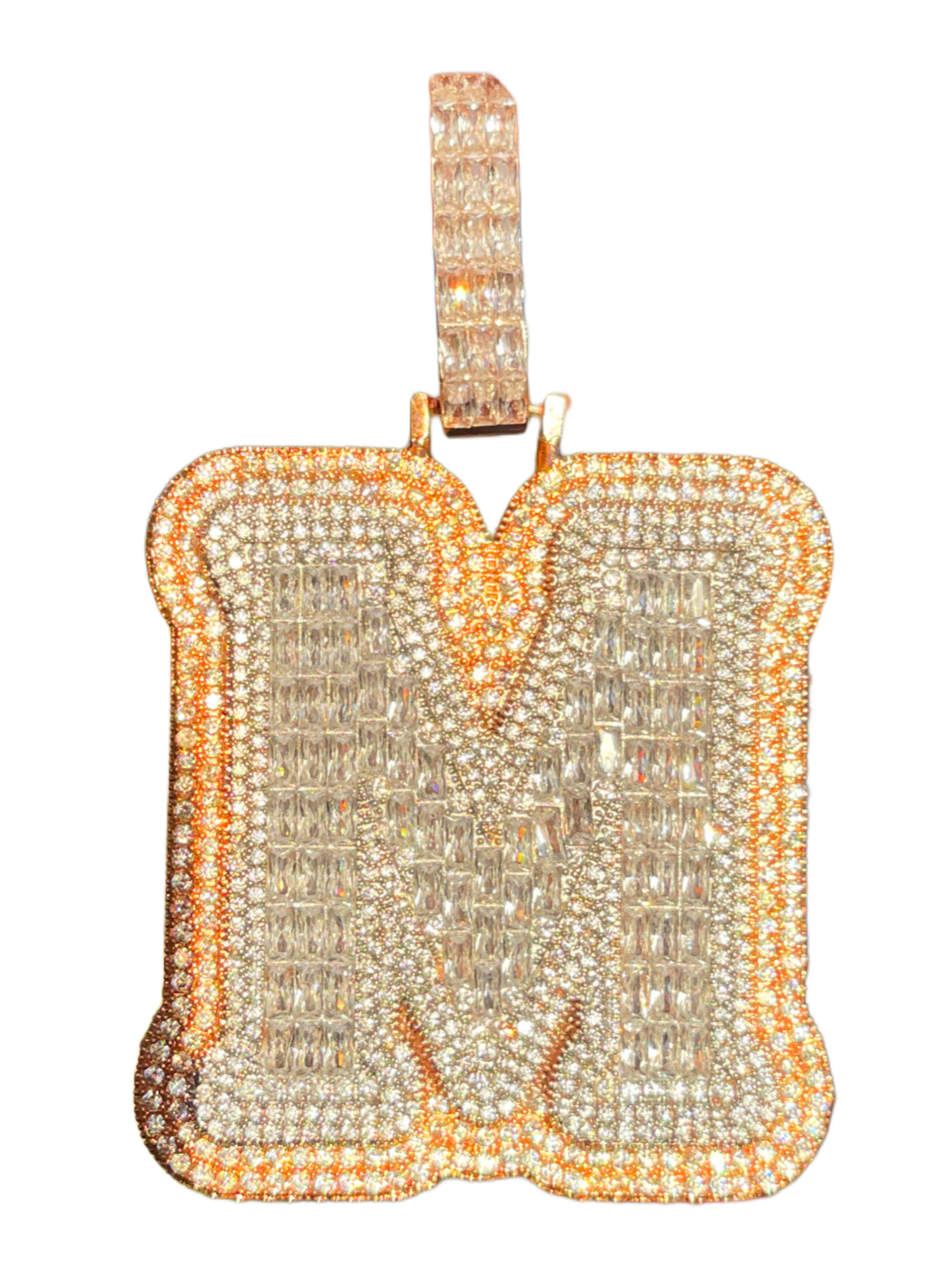 XL Baguette Letter Pendant (A-Z)