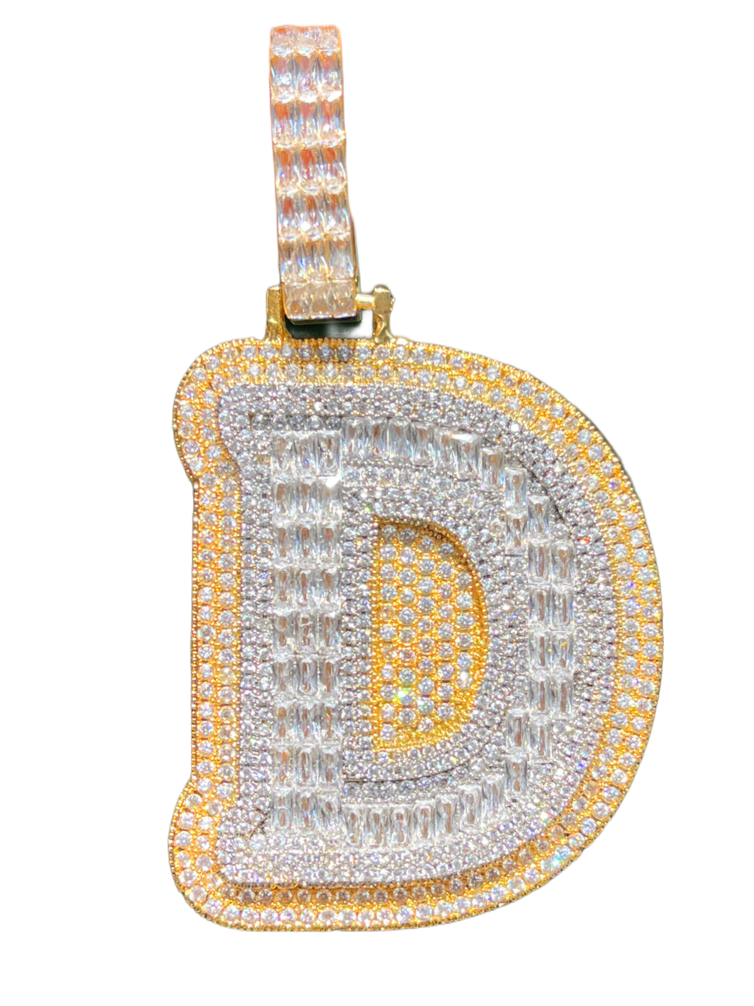 XL Baguette Letter Pendant (A-Z)