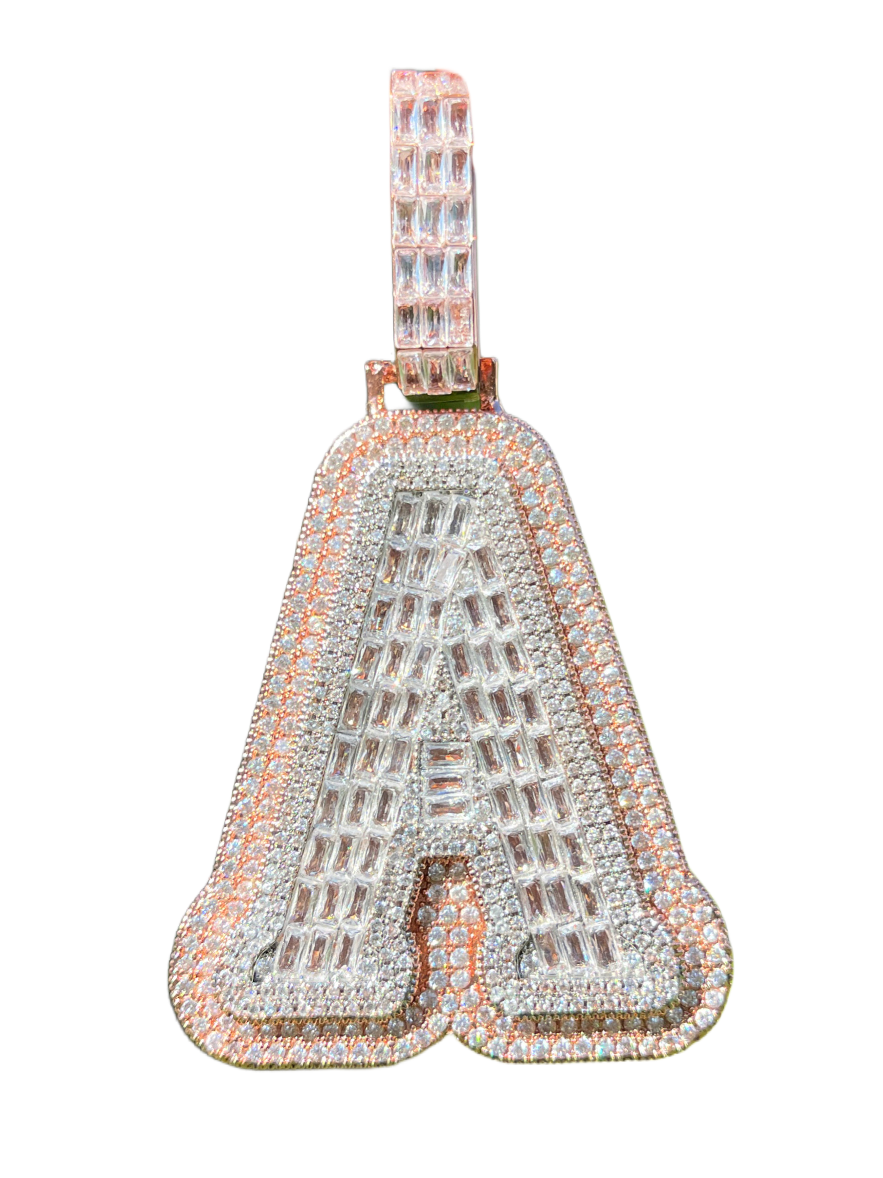 XL Baguette Letter Pendant (A-Z)