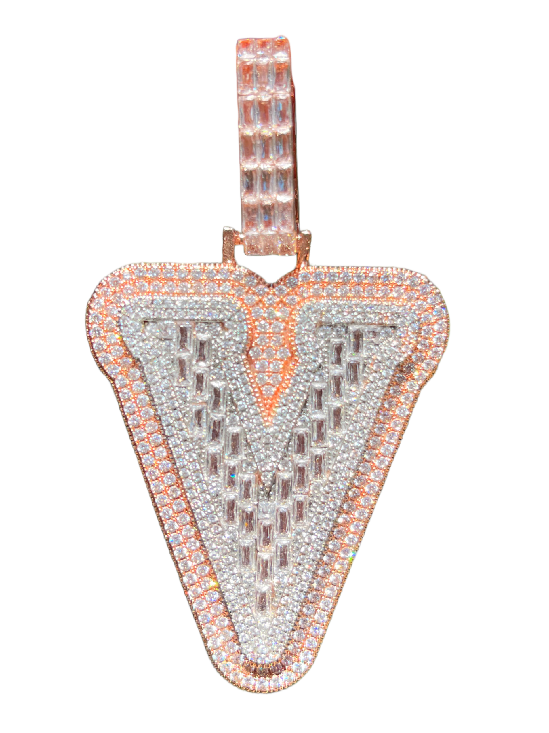 XL Baguette Letter Pendant (A-Z)