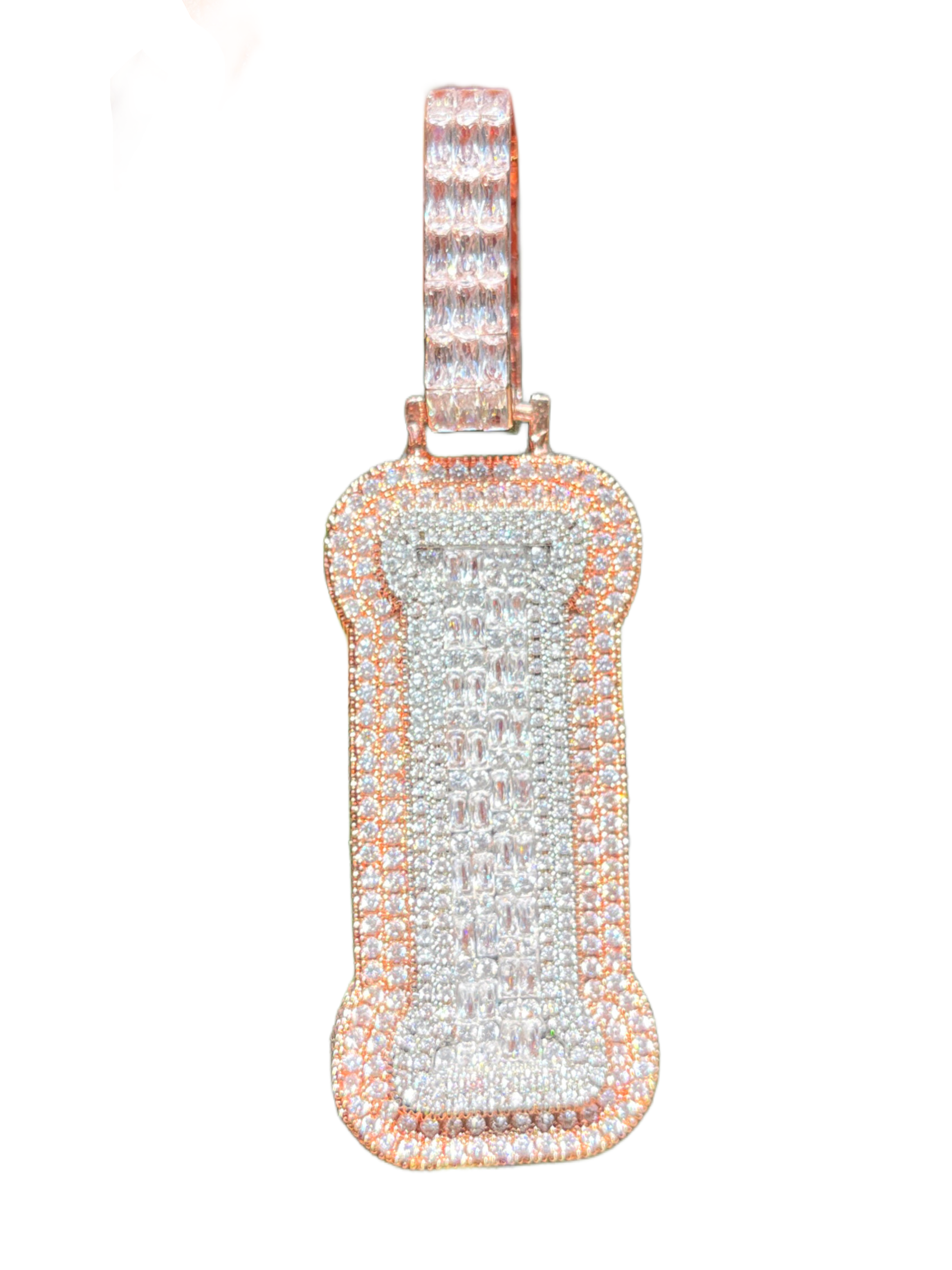 XL Baguette Letter Pendant (A-Z)